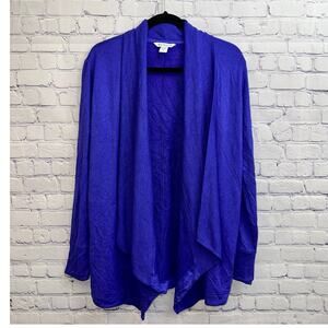 Athleta Pranayama Restore Wrap Open Cardigan Purple Women's XS Tencel Modal